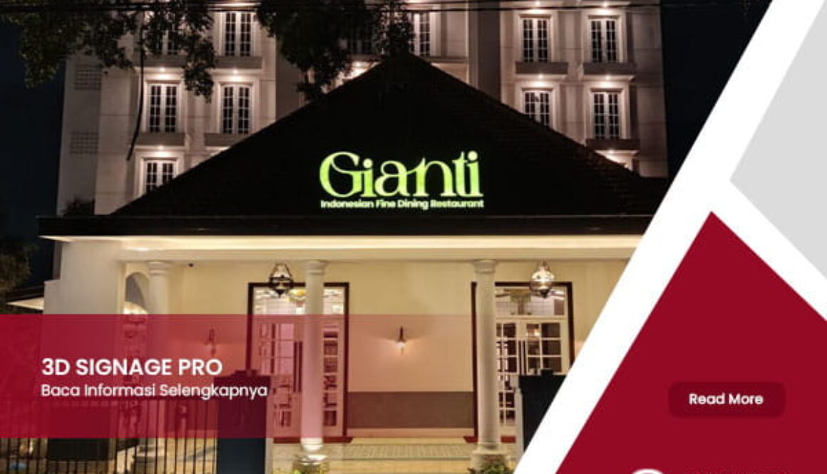 Jasa signage custom bali